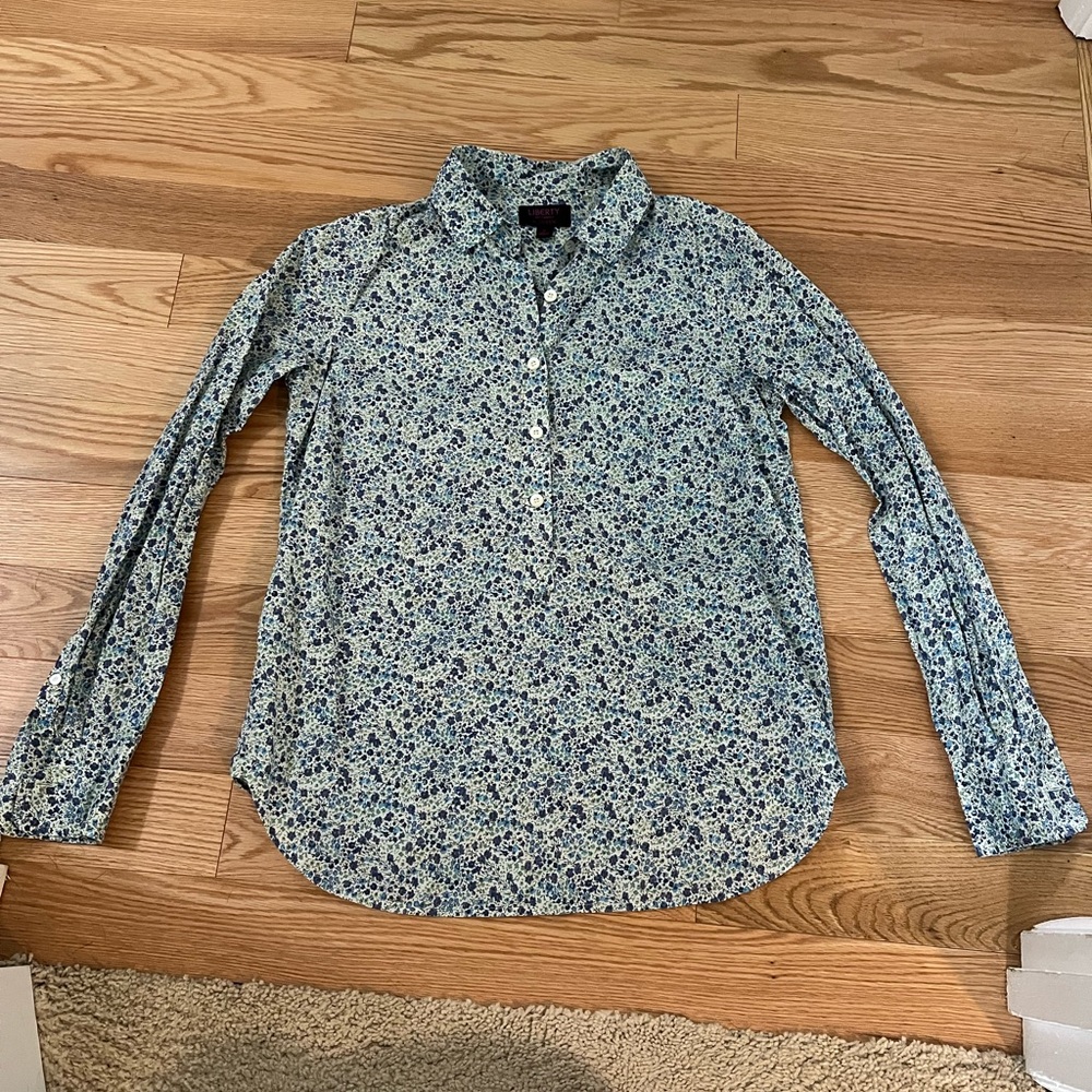 Liberty London x J. Crew Women’s Popover Shirt - size 2